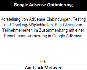 Google Adsense Optimierung