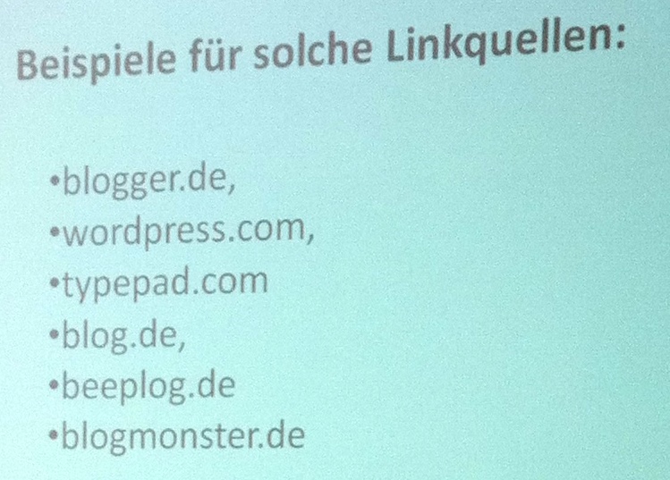 Freeblogs als Linkquellen für LInkwheels.