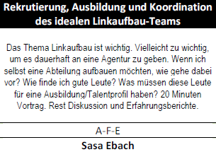 Rekrutierung, Ausbildung und Koordination eines idealen Linkaufbau-Teams